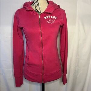 vintage Garage Women's Vibrant Pink Zip-Up Hoodie